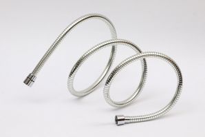 批發(fā)波紋銀圈抗菌高抗拉耐用浴室PVC淋浴管