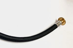 黑色編織層耐用防裂硅膠增強型淋浴管